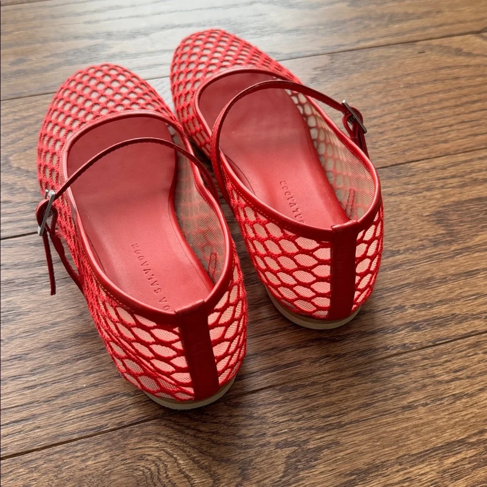 Freda Salvador Mesh Ballet Flats - Picture 2 of 3